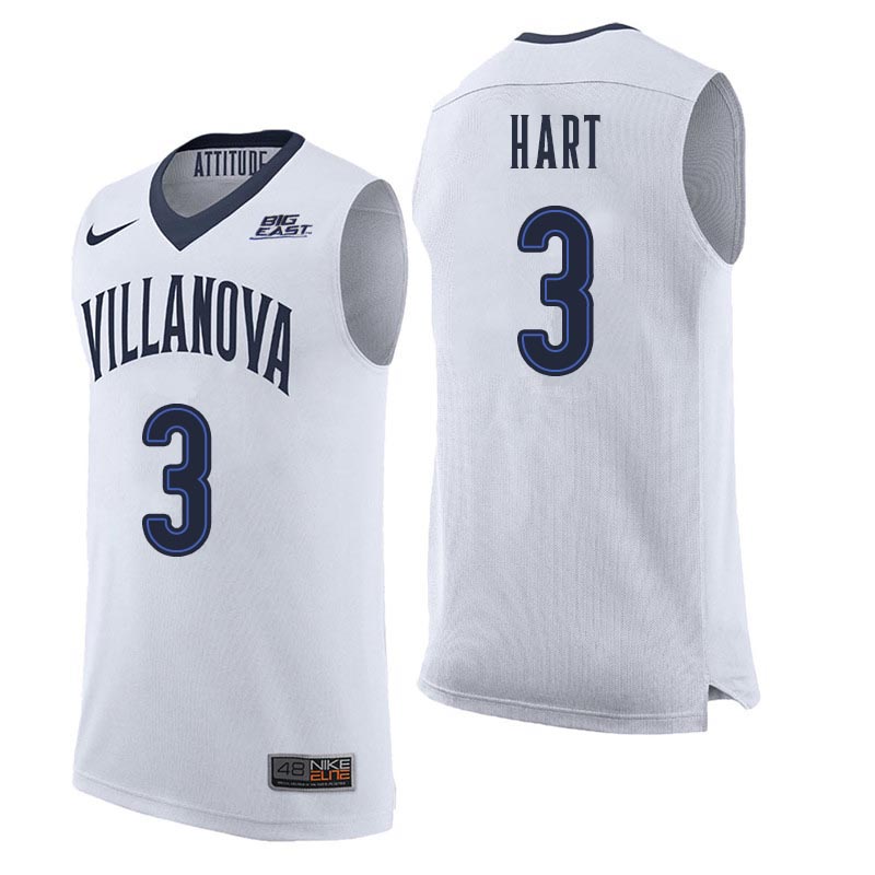Men Villanova Wildcats #3 Josh Hart College Basketball Jerseys Sale-White - Click Image to Close